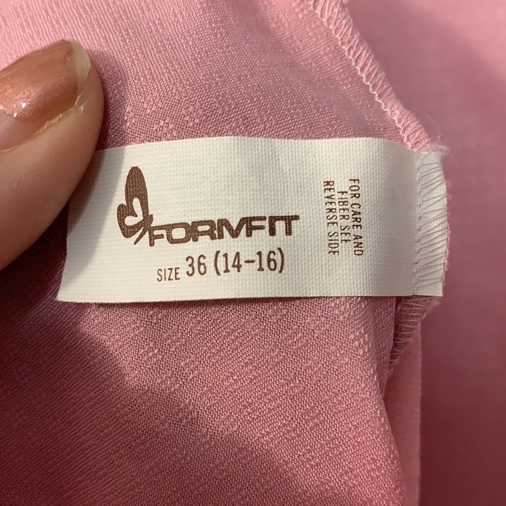 Formfit | Vintage Teddy Surplice Cami Wedding Lingerie Romper Dusty Rose Pink - Picture 11 of 13